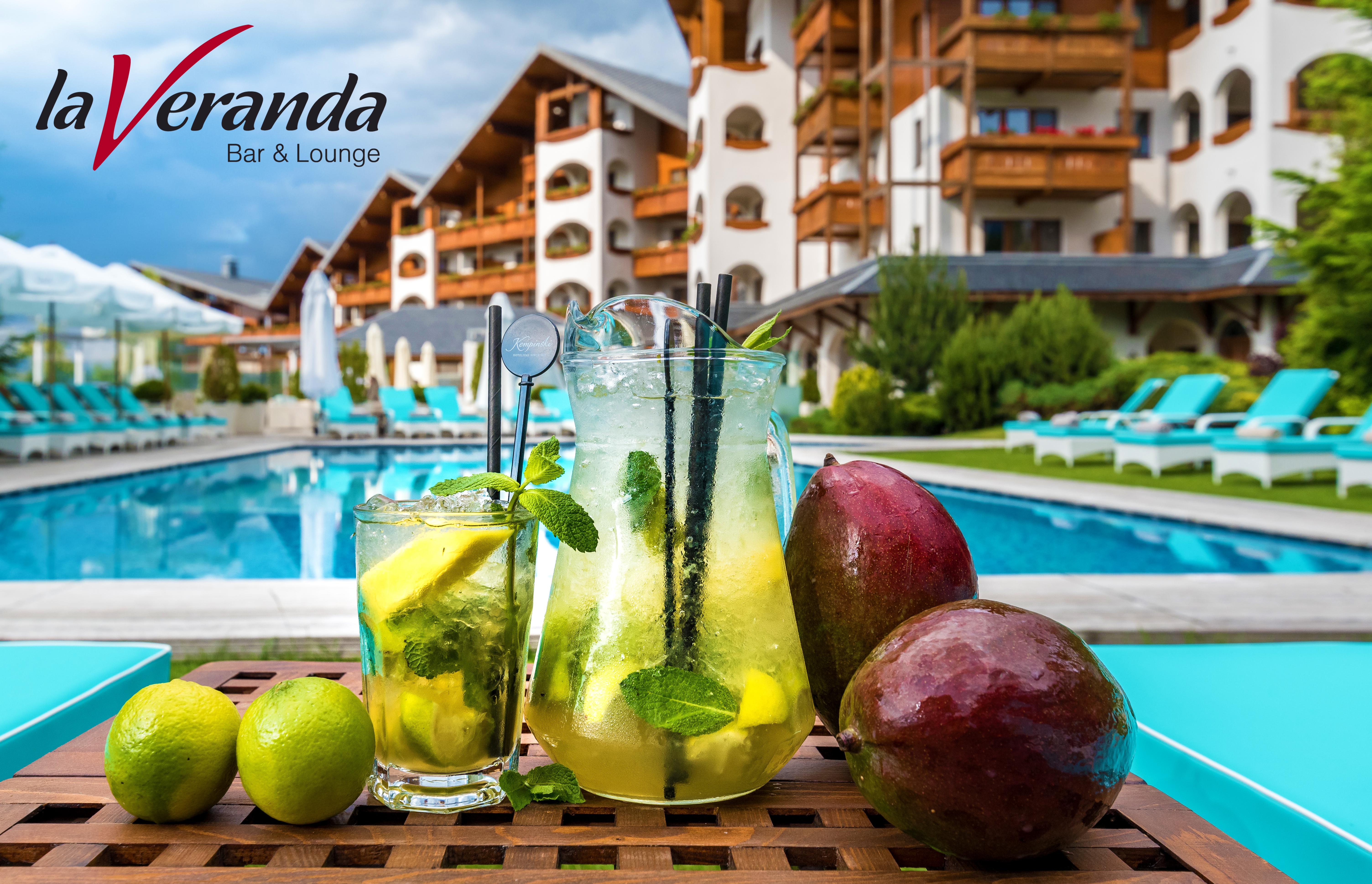 Kempinski Hotel Grand Arena Bansko Eksteriør billede Veranda Bar & Lounge